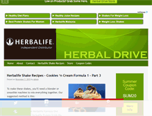 Tablet Screenshot of herbaldrive.com